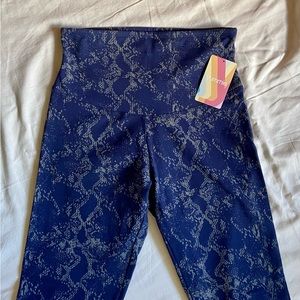 Peacoat Steel Grey Reptile Rachel Shaping Legging - Cotton Stretch by Yummie